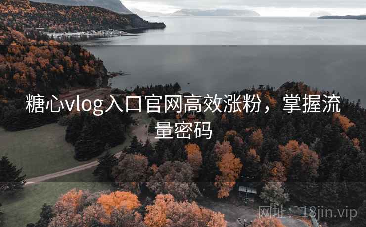 糖心vlog入口官网高效涨粉，掌握流量密码